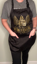 Load image into Gallery viewer, Adorable Aprons! It’s the most wonderful time of the year black apron!