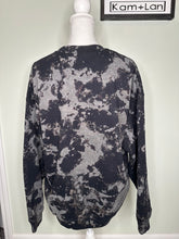 Load image into Gallery viewer, Large Tarot cards ghosts unisex black/grey crewneck