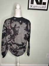 Load image into Gallery viewer, Medium, XL & 3XL black/dark grey Gorgeous gorgeous girls have anxiety attacks bleached unisex crewneck black/grey