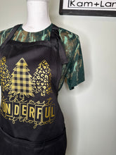 Load image into Gallery viewer, Adorable Aprons! It’s the most wonderful time of the year black apron!