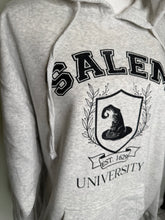 Load image into Gallery viewer, SALE! XL Salem university unisex hoodie in oatmeal/ grey color
