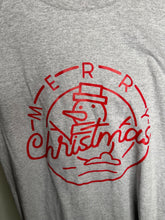 Load image into Gallery viewer, Large merry christmas grey unisex tshirt
