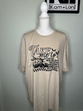 Load image into Gallery viewer, SALE! 2XL take me to halloween pumpkin tan tshirt
