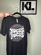 Medium hocus pocus heathered black unisex tshirt