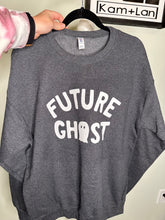 Load image into Gallery viewer, Sale! Large, XL &amp; 2XL future ghost dark grey unisex crewneck
