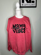 XL MAMA Vibes red unisex crewneck