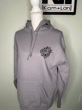 Load image into Gallery viewer, Med, XL, 2XL plain stone colored bloom where you are planted  unisex hoodie
