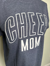 Load image into Gallery viewer, Medium Cheer Mom unisex heather navy  tshirt
