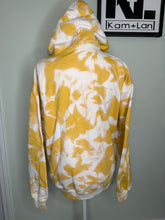 Load image into Gallery viewer, Medium, large, XL, 2XL, 3XL Sunflower- 99% sunshine oh but that 1%, Yellow and white custom bleached unisex hoodie
