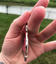 Load image into Gallery viewer, Rainbow good vibes only metal keychain
