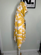 Load image into Gallery viewer, Medium, large, XL, 2XL, 3XL Sunflower- 99% sunshine oh but that 1%, Yellow and white custom bleached unisex hoodie
